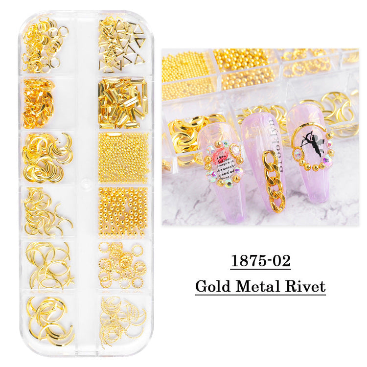 Mixed Style Nail Art 3D Charm Decoration Tray - NSI Australia