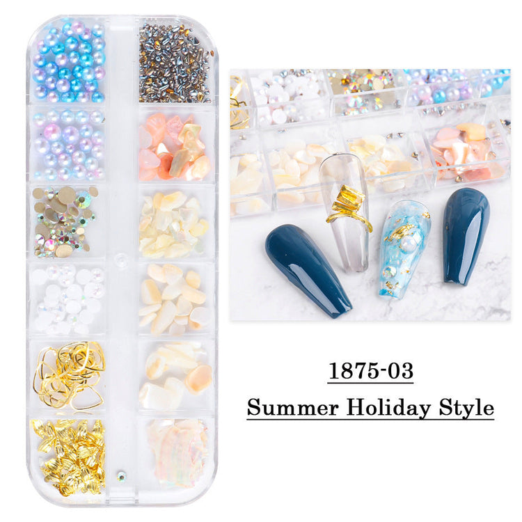 Mixed Style Nail Art 3D Charm Decoration Tray - NSI Australia