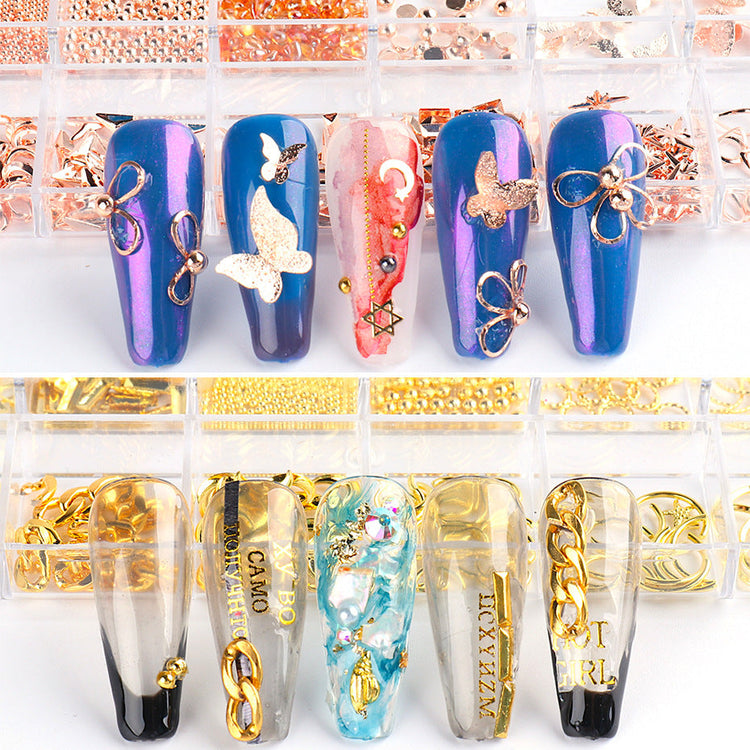 Mixed Style Nail Art 3D Charm Decoration Tray - NSI Australia