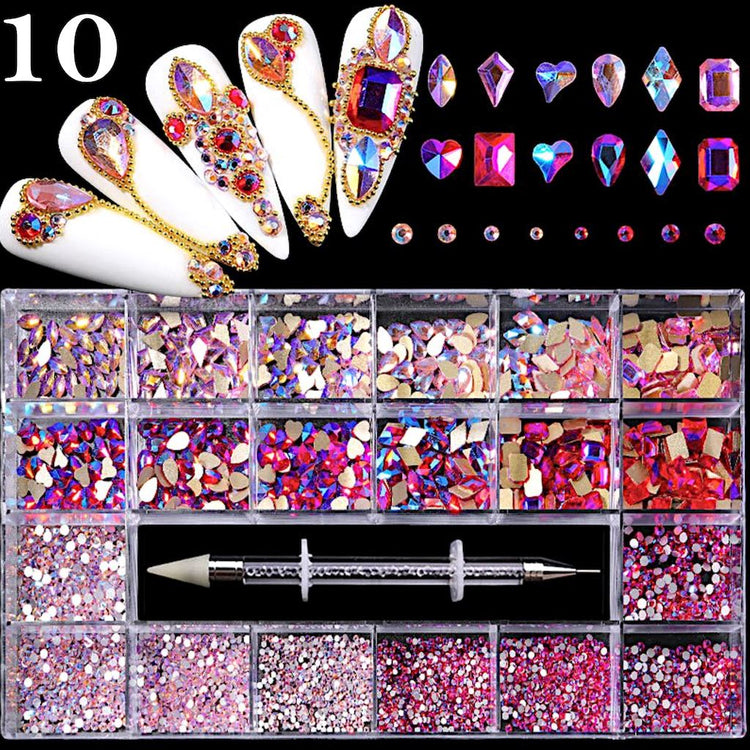 Multi Shaped Luxury Rhinestones Box Set - NSI Australia