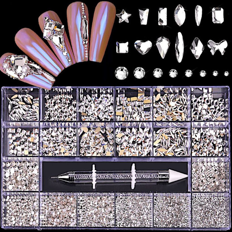 Multi Shaped Luxury Rhinestones Box Set - NSI Australia