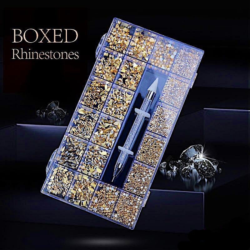 Multi Shaped Luxury Rhinestones Box Set - NSI Australia