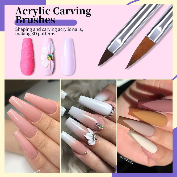 Nail Art Brush Set 8pcs - NSI Australia