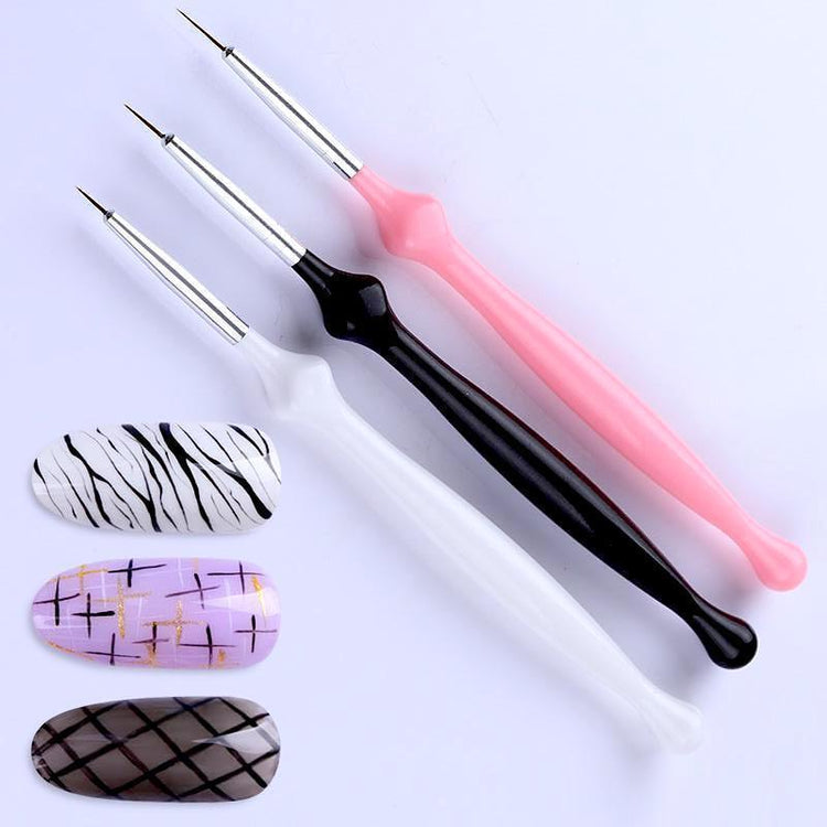 Nail Art Liner Brushes Set 3pcs - NSI Australia