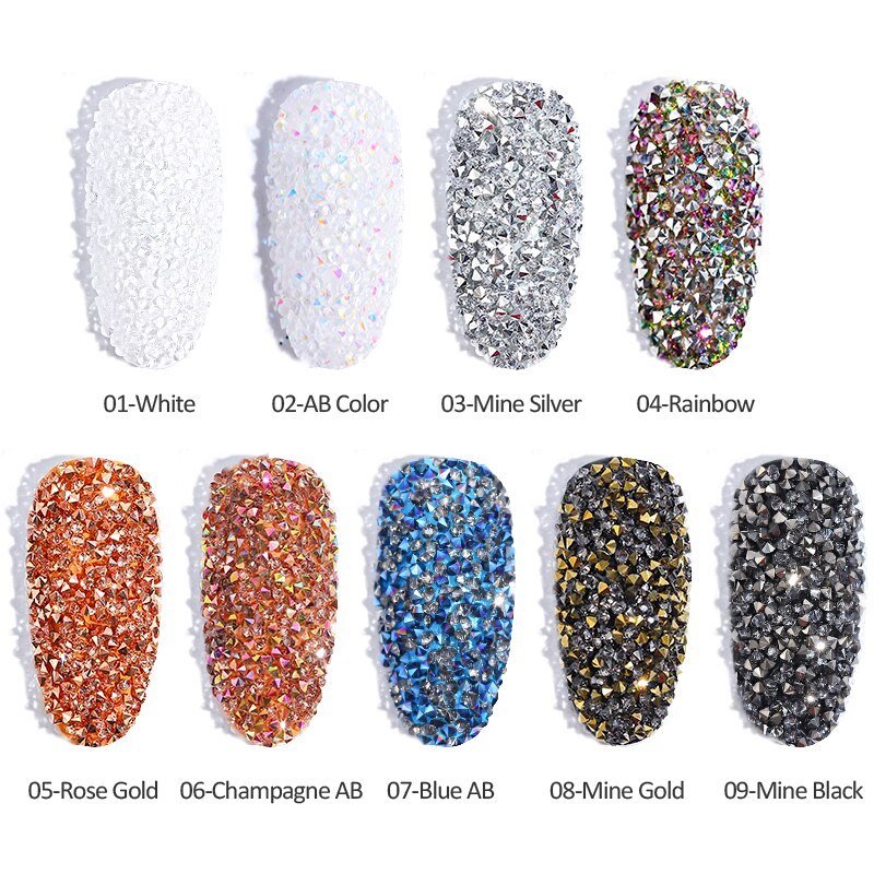 PREMIUM Silver CRYSTALS for NAILS Pixie Micro Zircon Nail - Etsy