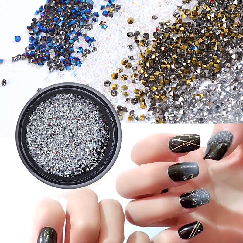 Reflective Caviar Crystals For Nails Micro Pixie Beads Nail Art Rhinestones  Holographic Strass Stones Kawaii Accessories GLYZL | lupon.gov.ph