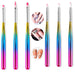 Nail Art Design Brushes - Rainbow Set 3pcs - NSI Australia