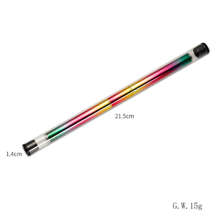 Nail Art Liner Brush Double Ended with Rainbow Handle - NSI Australia