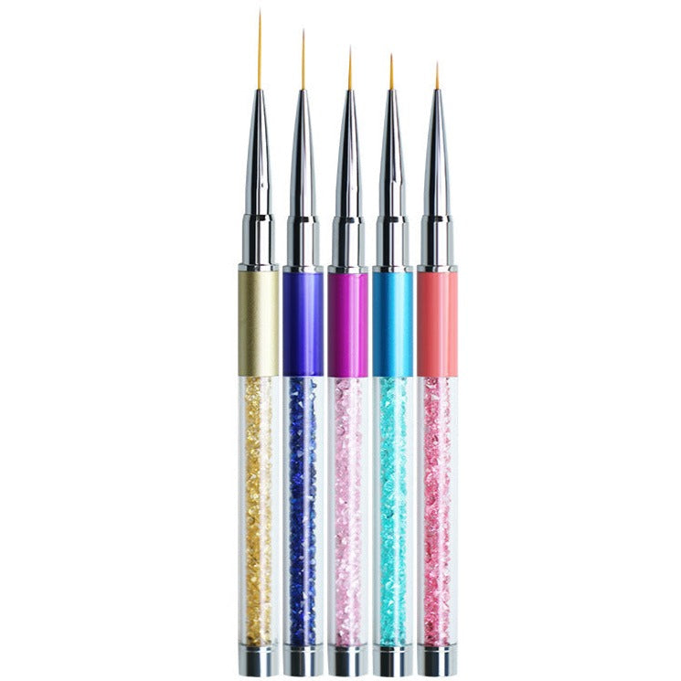 Nail Art Liner Brushes Set 5pcs MultiColour — NSI Australia