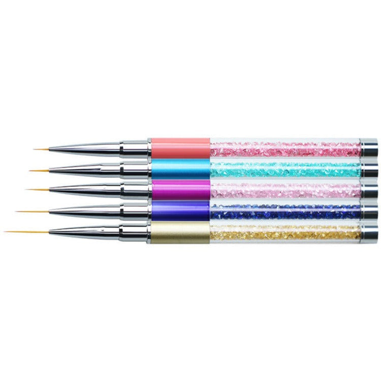 Nail Art Liner Brushes Set 5pcs MultiColour - NSI Australia