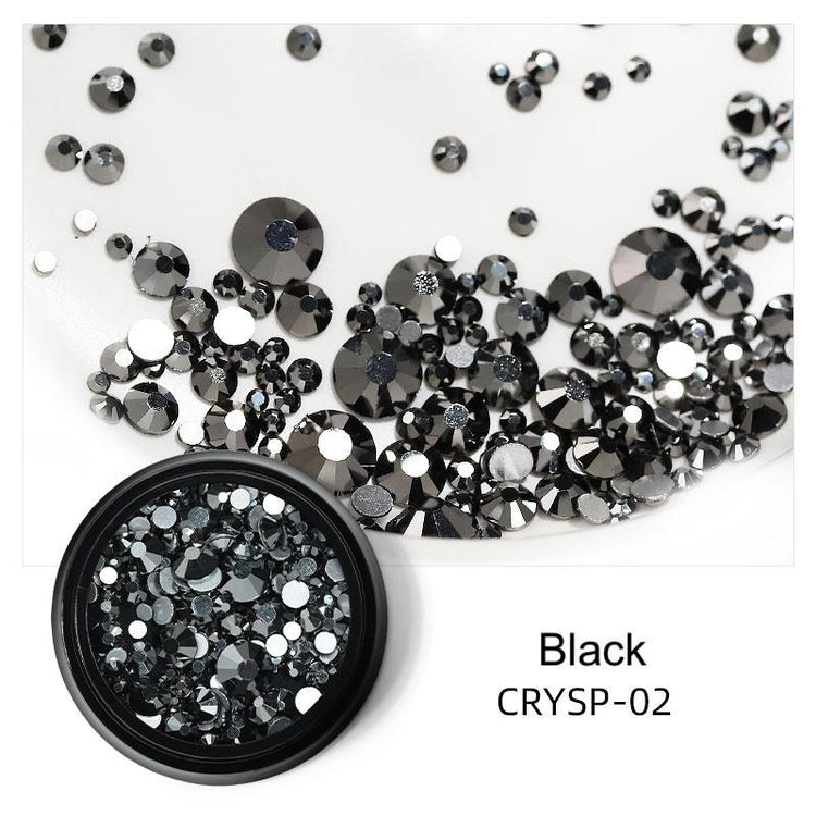 Nail Art Mix Rhinestones Sizes 175pcs - NSI Australia