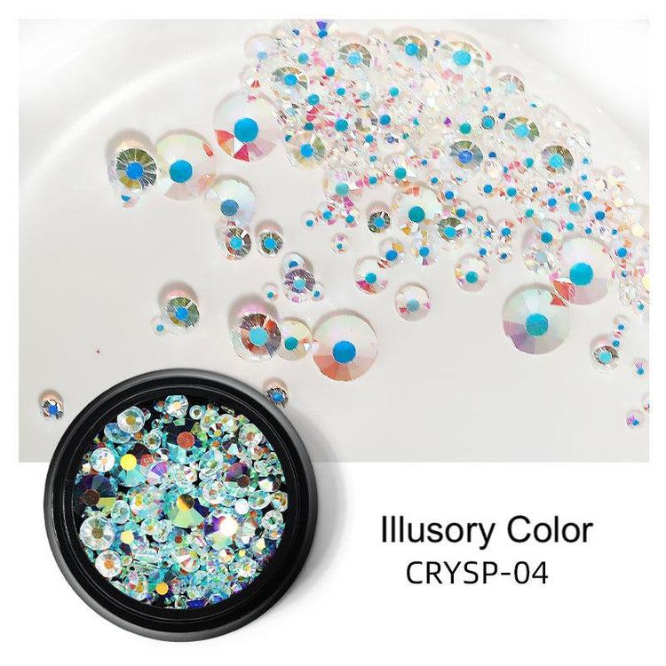 Nail Art Mix Rhinestones Sizes 175pcs - NSI Australia
