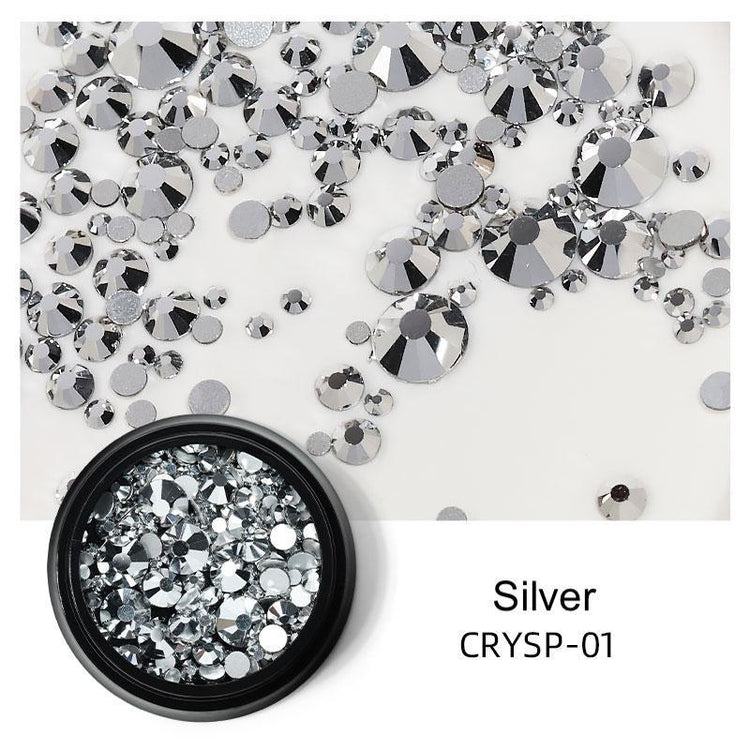 Nail Art Mix Rhinestones Sizes 175pcs - NSI Australia