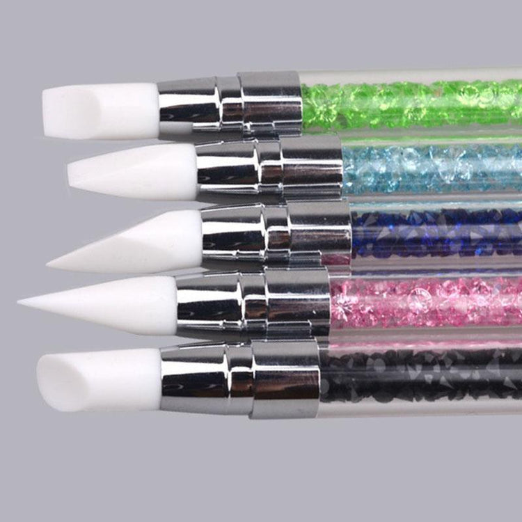 Nail Art Pen 2 Way Silicone 5pcs Pack - NSI Australia