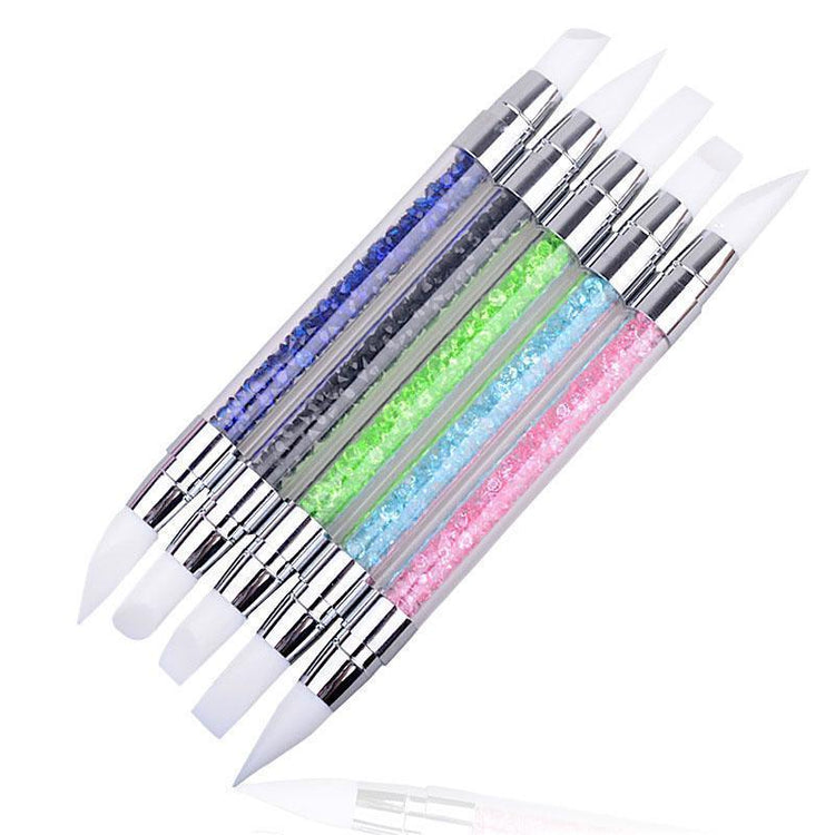 Nail Art Pen 2 Way Silicone 5pcs Pack - NSI Australia