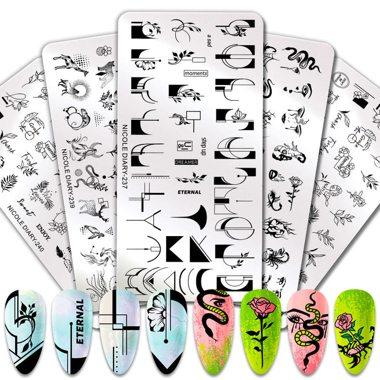 Nail Stamping Plates NICOLE DIARY - NSI Australia