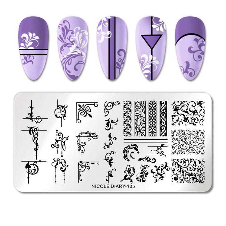 Nail Stamping Plates NICOLE DIARY - NSI Australia