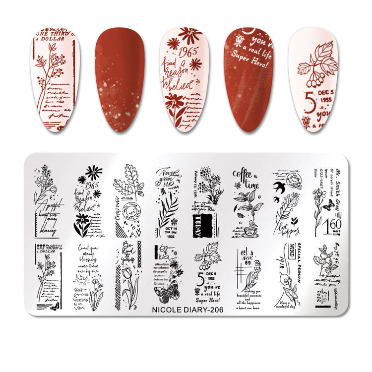 Nail Stamping Plates NICOLE DIARY - NSI Australia