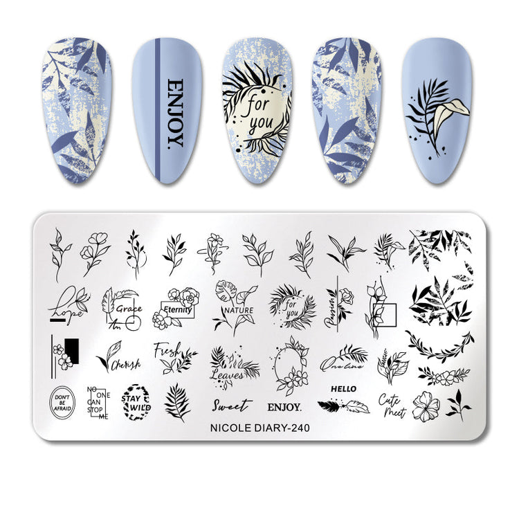 Nail Stamping Plates NICOLE DIARY - NSI Australia