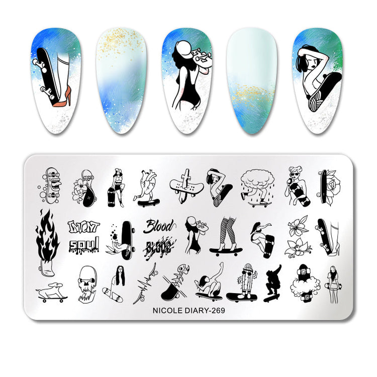 Nail Stamping Plates NICOLE DIARY - NSI Australia