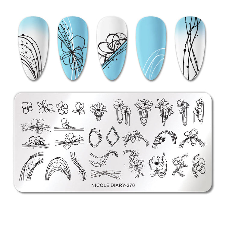 Nail Stamping Plates NICOLE DIARY - NSI Australia