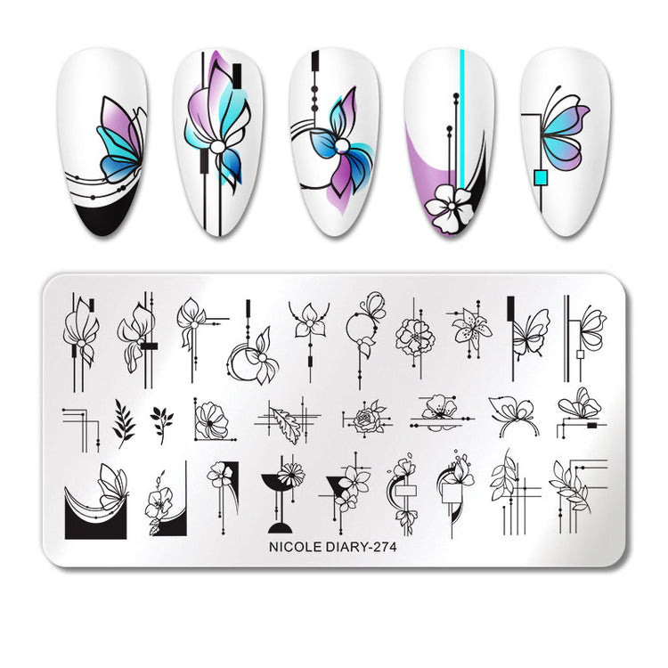Nail Stamping Plates NICOLE DIARY - NSI Australia