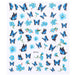 Nail Art Sticker - Butterfly and Flowers DP161 - NSI Australia