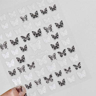 Nail Art Sticker - Lace Butterfly Design MG201111-4 - NSI Australia