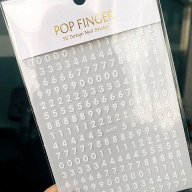 Nail Art Sticker - Numbers - NSI Australia