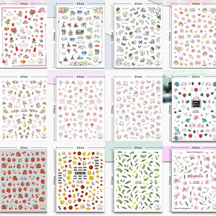Nail Art Stickers CA COLORF - NSI Australia