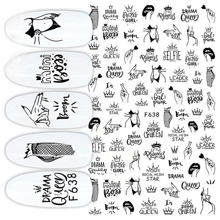 Nail Art Stickers - GIRL - NSI Australia