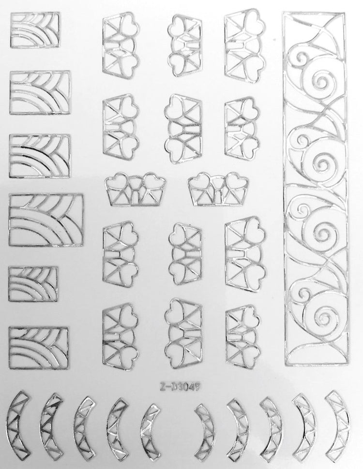 Nail Art Stickers LINES Collection - NSI Australia