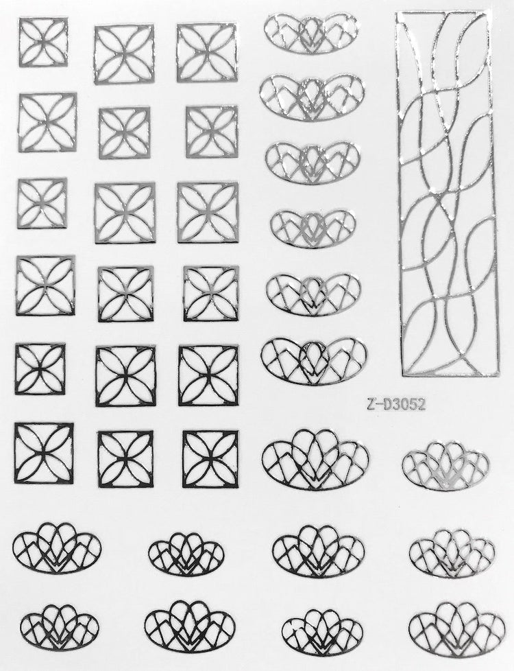 Nail Art Stickers LINES Collection - NSI Australia