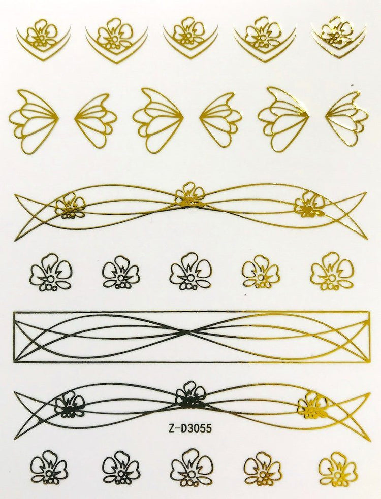 Nail Art Stickers LINES Collection - NSI Australia