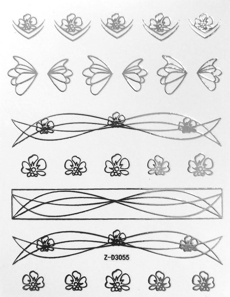 Nail Art Stickers LINES Collection - NSI Australia