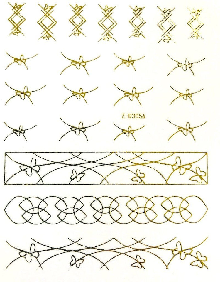 Nail Art Stickers LINES Collection - NSI Australia
