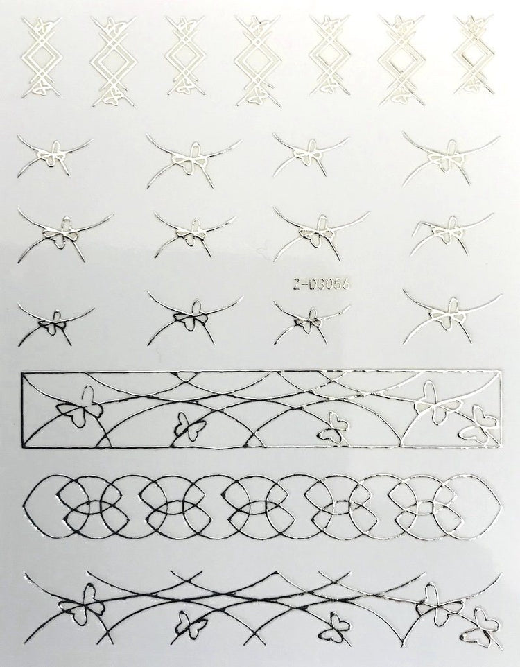 Nail Art Stickers LINES Collection - NSI Australia