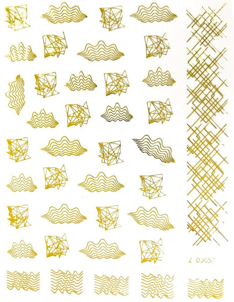 Nail Art Stickers LINES Collection - NSI Australia