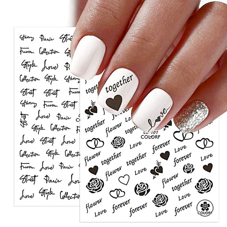 Nail Art Stickers - LOVE - NSI Australia