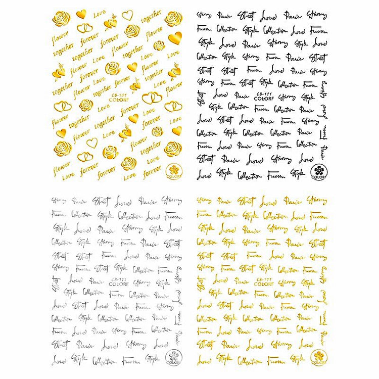 Nail Art Stickers - LOVE - NSI Australia