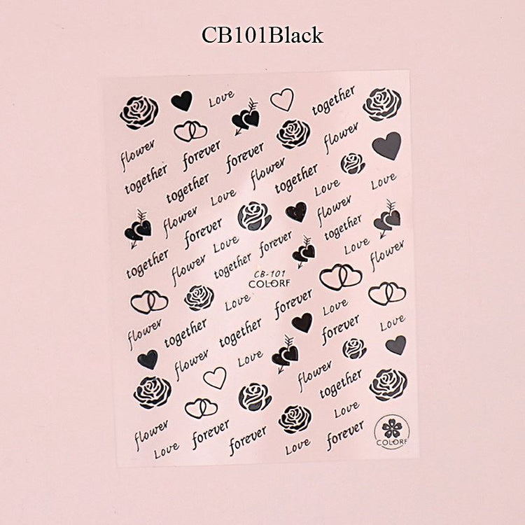 Nail Art Stickers - LOVE - NSI Australia