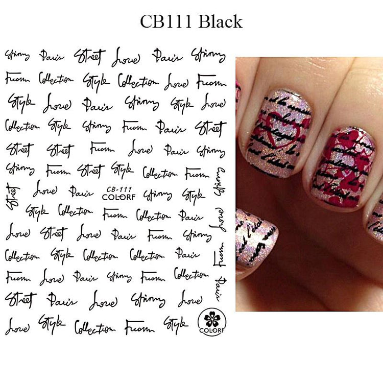 Nail Art Stickers - LOVE - NSI Australia