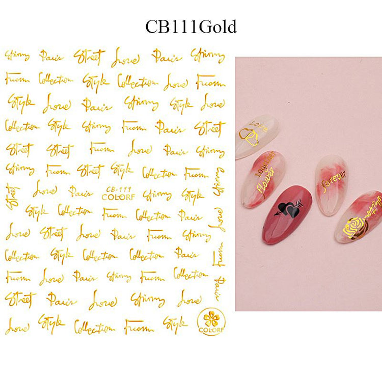 Nail Art Stickers - LOVE - NSI Australia