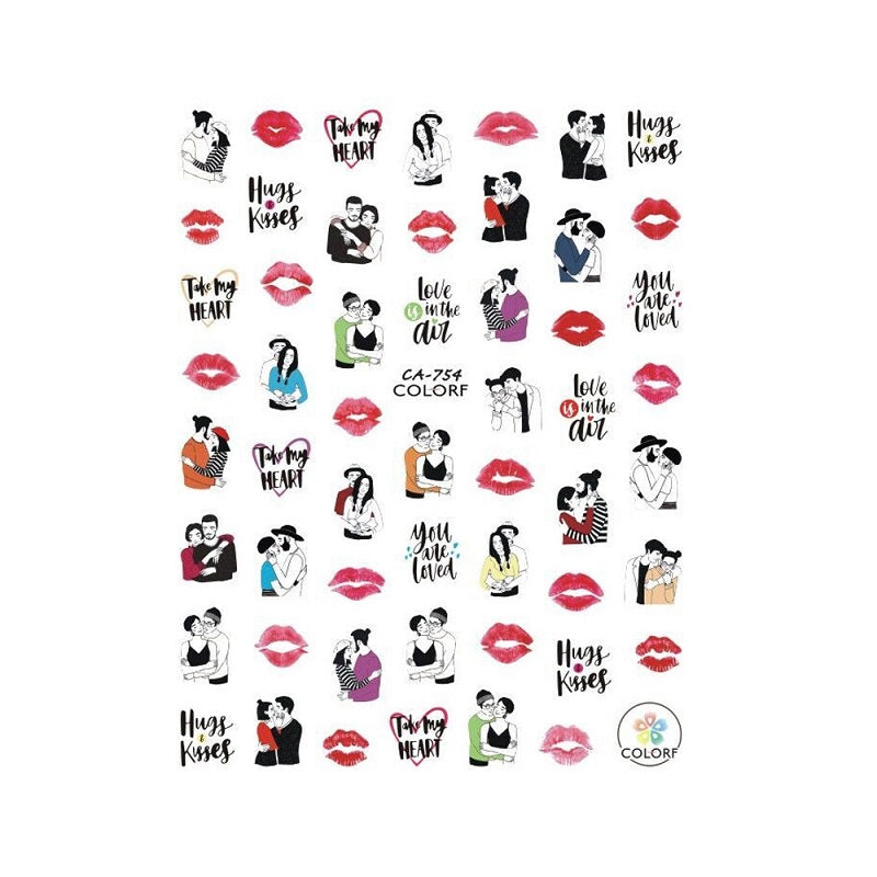 Nail Art Stickers - PARIS & LOVE - NSI Australia
