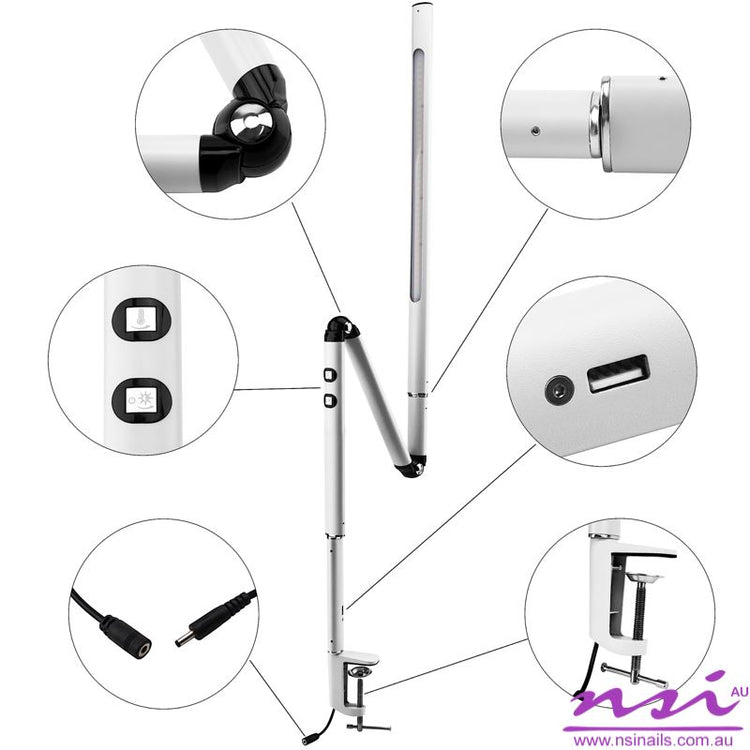 Nail Desk LED Lamp 360 Degree Adjustable - NSI Australia