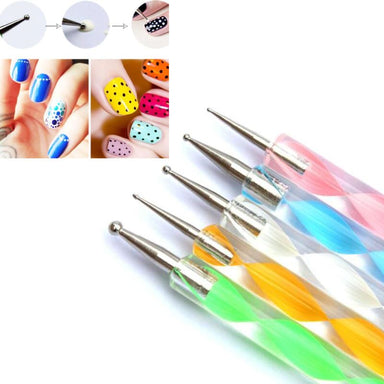 Nail Art Design Tools, 5pcs Nail Dotting Pen Tool Nail Art Tip Dot