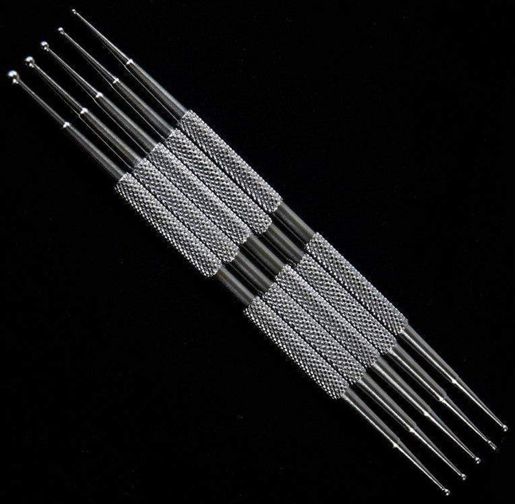 Nail Dotting Tools Stainless Steel 5pcs - NSI Australia
