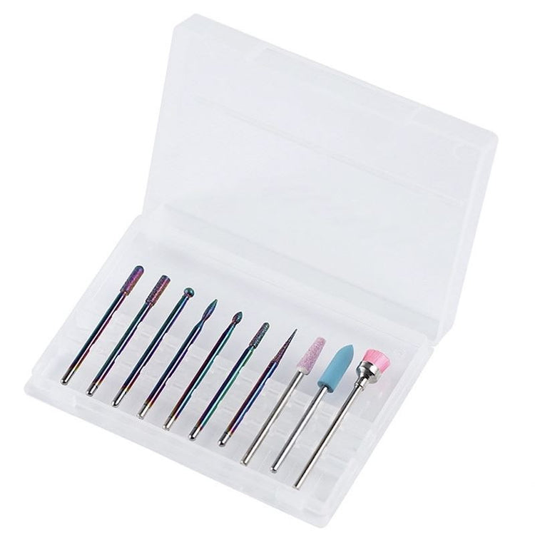 Nail Drill Bits Complete Set 10pcs - NSI Australia