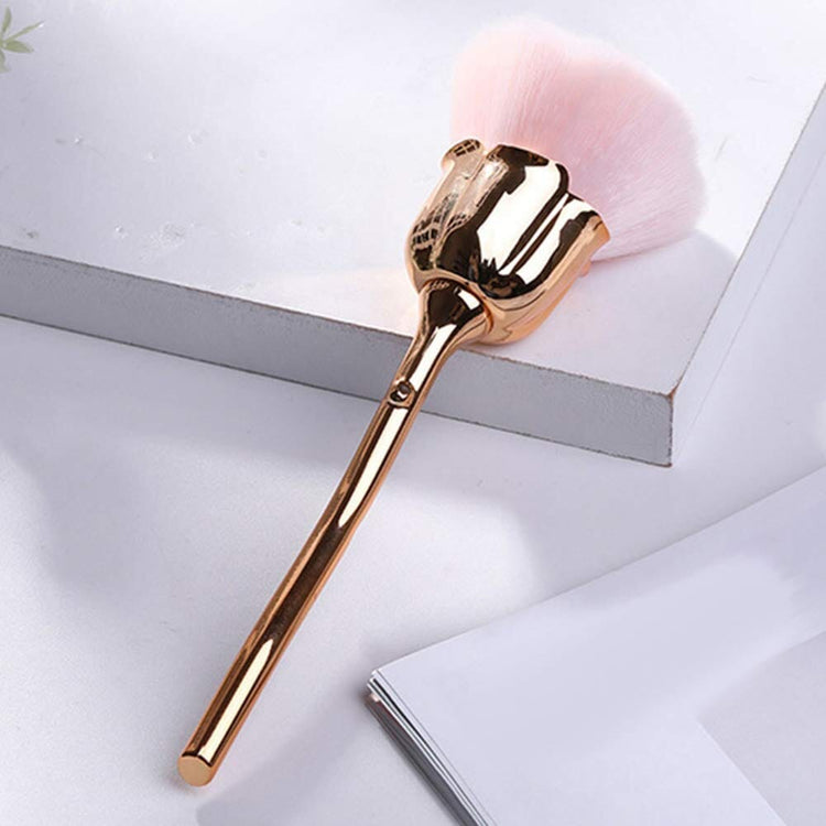 Nail Dusting Brush ~ Beautiful Rose Shape - NSI Australia