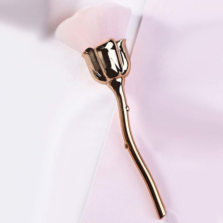 Nail Dusting Brush ~ Beautiful Rose Shape - NSI Australia